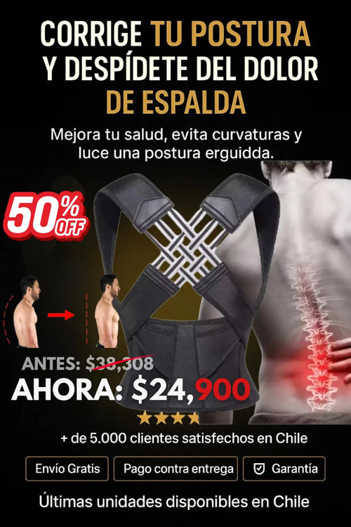 Corrector de Espalda Alta Resistencia -35% 🎁OFF