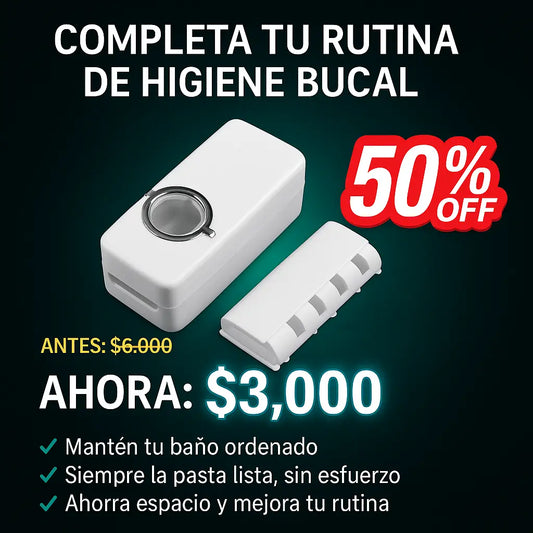 Dispensador 2 en 1 Pasta Dental + Portacepillos 🎁50% OFF