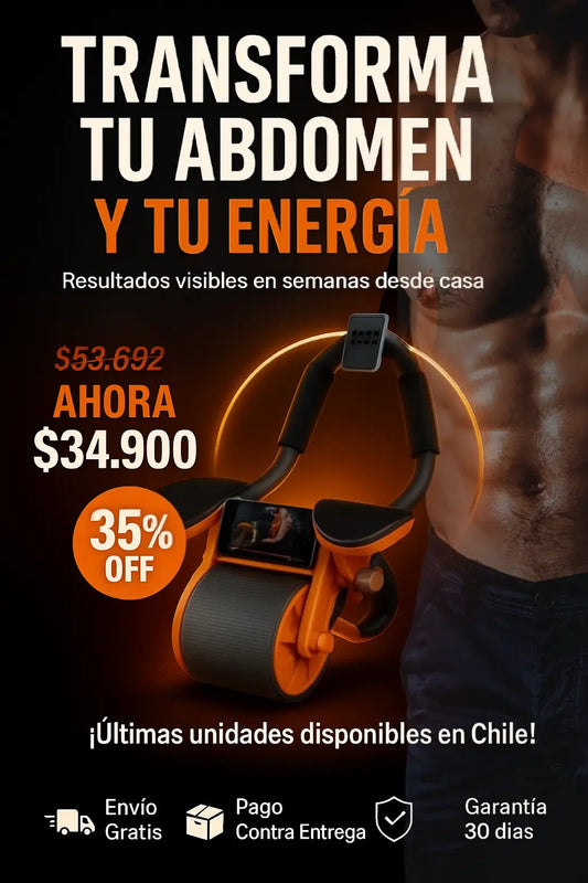 Tonific® Rueda abdominal ➕ Cronómetro ➕ Soporte para celular ➕ Almohadilla para rodillas 🎁-35% OFF