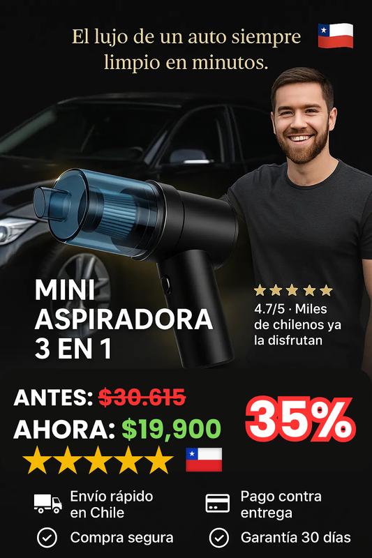 Aspiradora CleanMaster® I  Limpieza Instantánea 3 EN 1 🎁-35% OFF